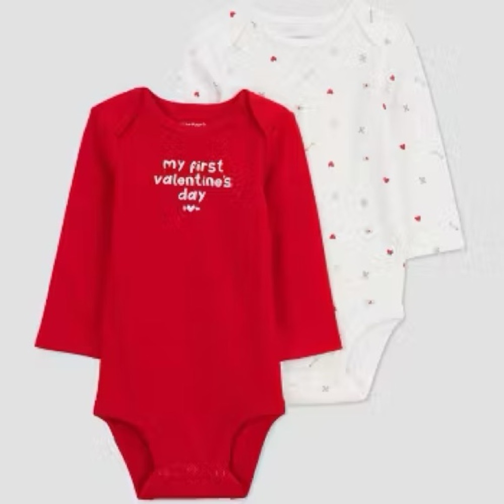 218 NWT Just One You by Carter’s 2 Pack Long Sleeve Onesies - Size: Newborn